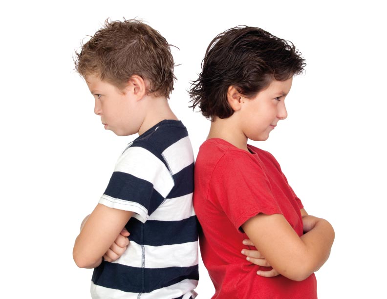 Como niños que pelean