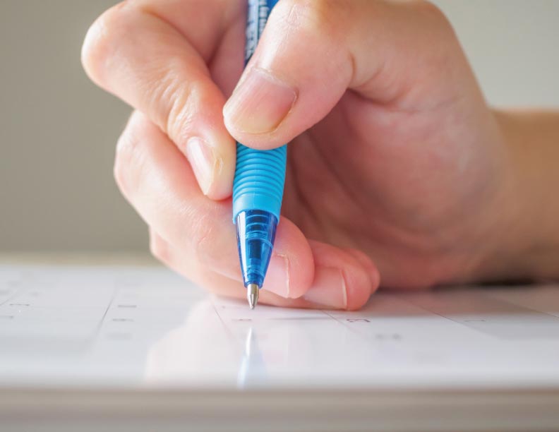 Realiza un autoexamen