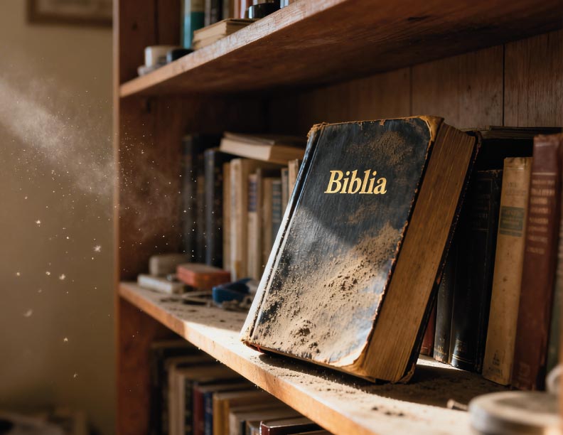 El libro lleno de polvo